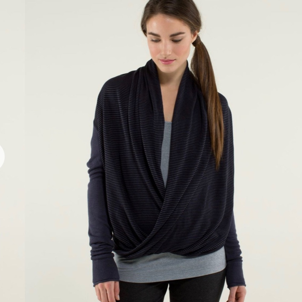 Lululemon Iconic Cashmere Sweater Wrap Blue